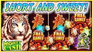 EPIC SHORT AND SWEET!!! HUGE BONUS BIG WIN! Mighty Cash Tiger Roar Slot