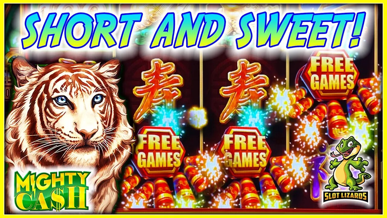 EPIC SHORT AND SWEET!!! HUGE BONUS BIG WIN! Mighty Cash Tiger Roar Slot