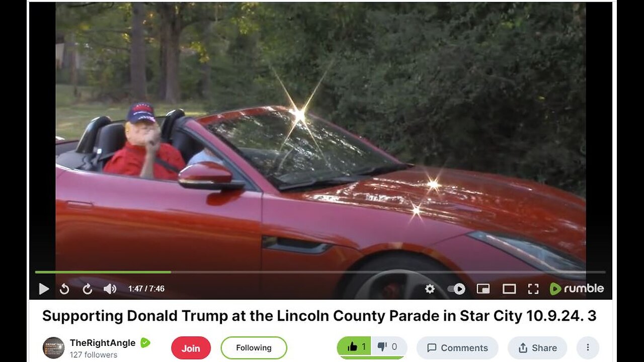 Supporting Donald Trump at the Lincoln County Parade in Star City 10.9.24. 3