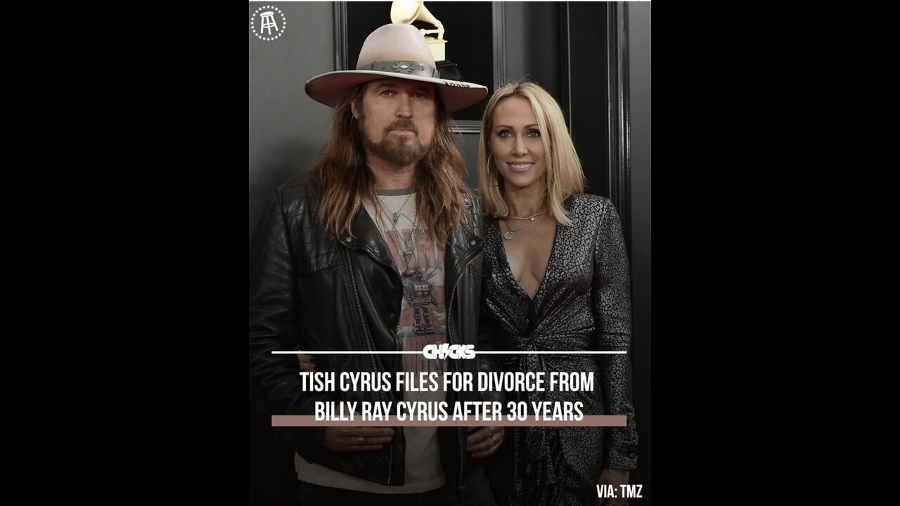 Don't break my heart, my achy breaky heart. Tish seeks divorce from Billy Ray Cyrus. - WD22