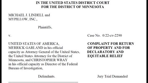 Read Mike Lindell's Full Complaint in Lawsuit Against FBI, Garland, and Wray