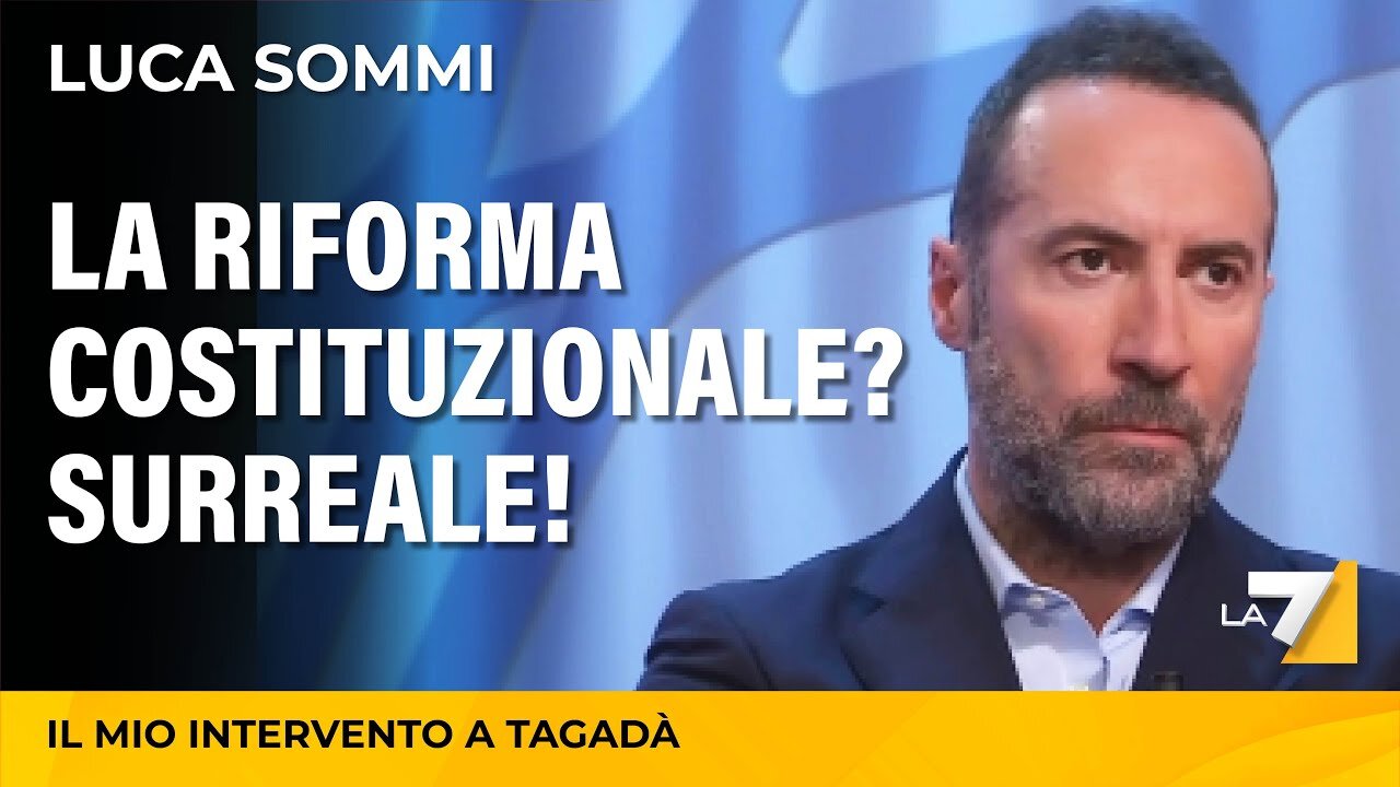 Luca Sommi in tv:La riforma costituzionale che vuol fare Lady Aspen Giorgia,Surreale! MERDALIA DOVE TUTTI I POLITICI SONO SCHIAVI,MERDALIA💩UN PAESE DI MERDA DI POLITICI CORROTTI E UN POPOLO D'IDIOTI