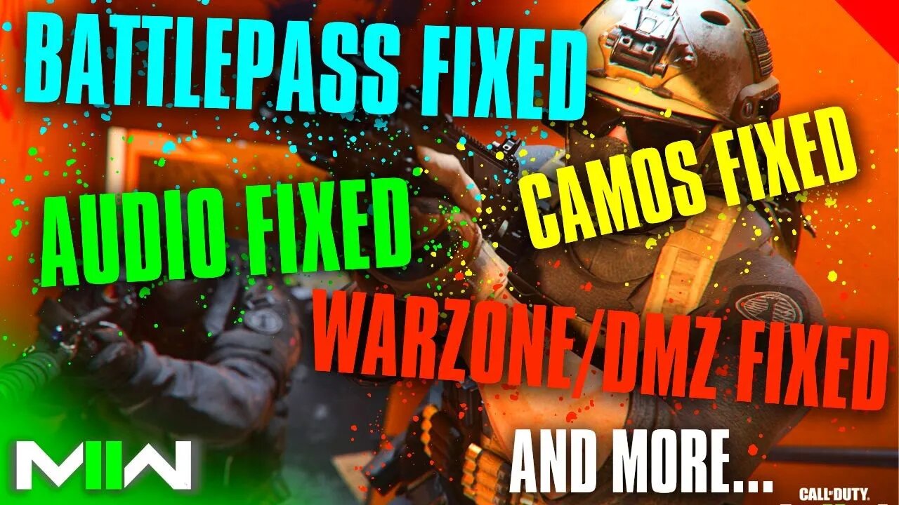 HUGE FIX UPDATE!!! Warzone fixes | Battlepass | Audio | CAMO TRACKING and more... | CoD MW2 glitches