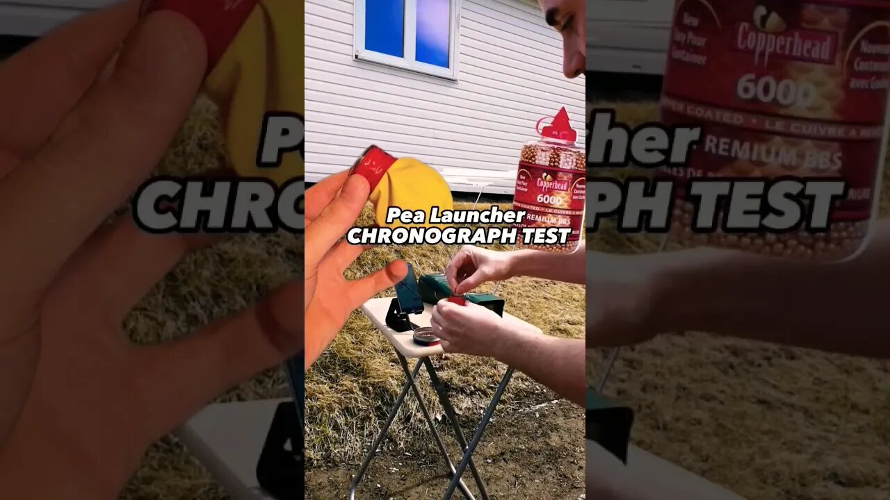 DIY Pea Shooter Chronograph test! // How POWERFUL this homemade weapon can be? (WEAR SAFETY GLASSES)