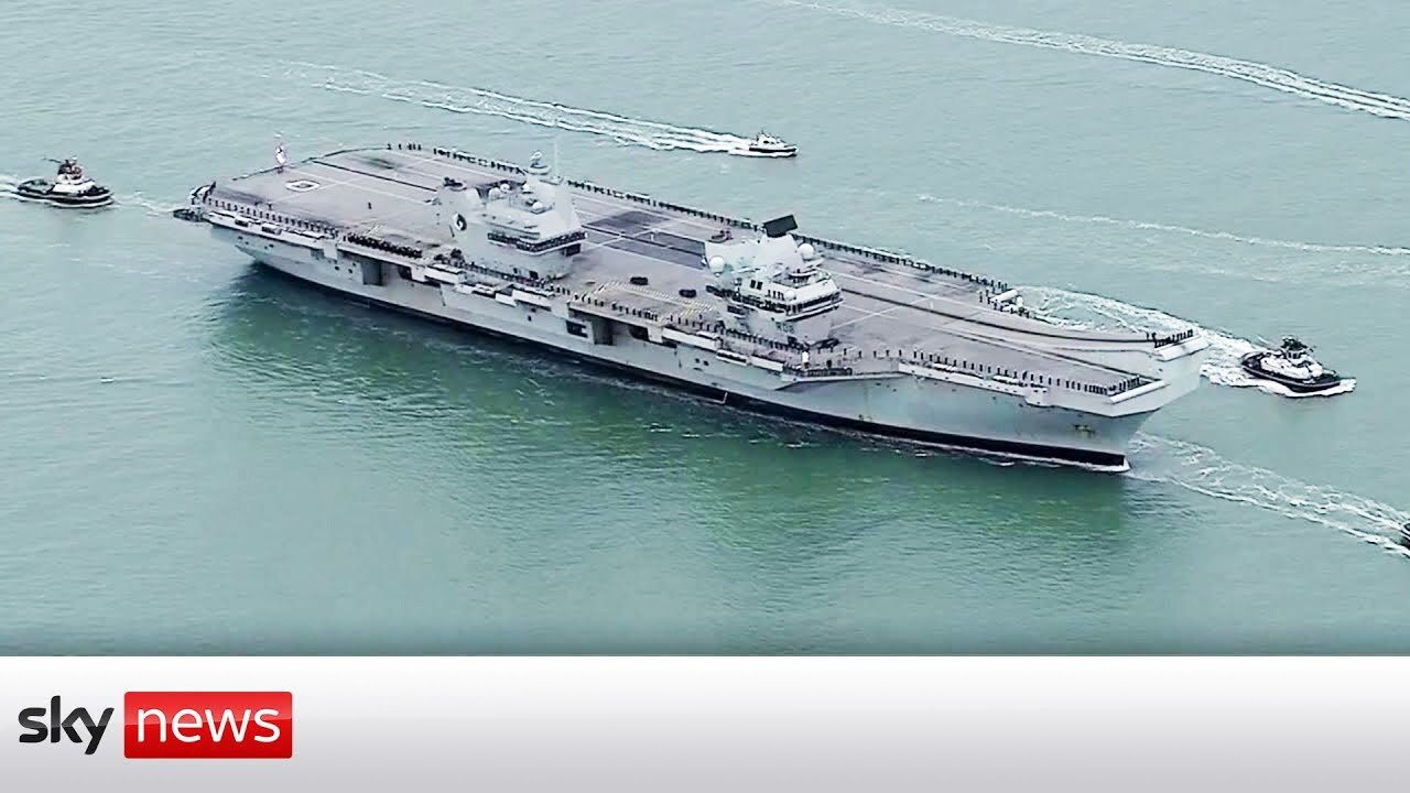 HMS Queen Elizabeth returns home without its £100m jet