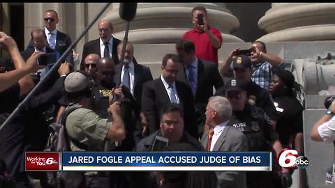 Ex-Subway pitchman Jared Fogle claims judge was biased against him because of teenage daughters