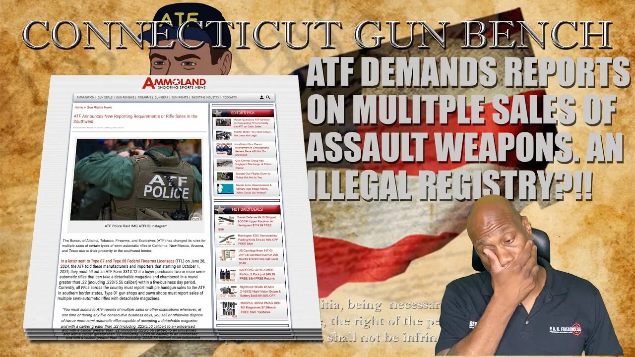 ATF Demands Multiple Sales Of Assault Weapons Be Reported, Stemming From A Problem They Created.