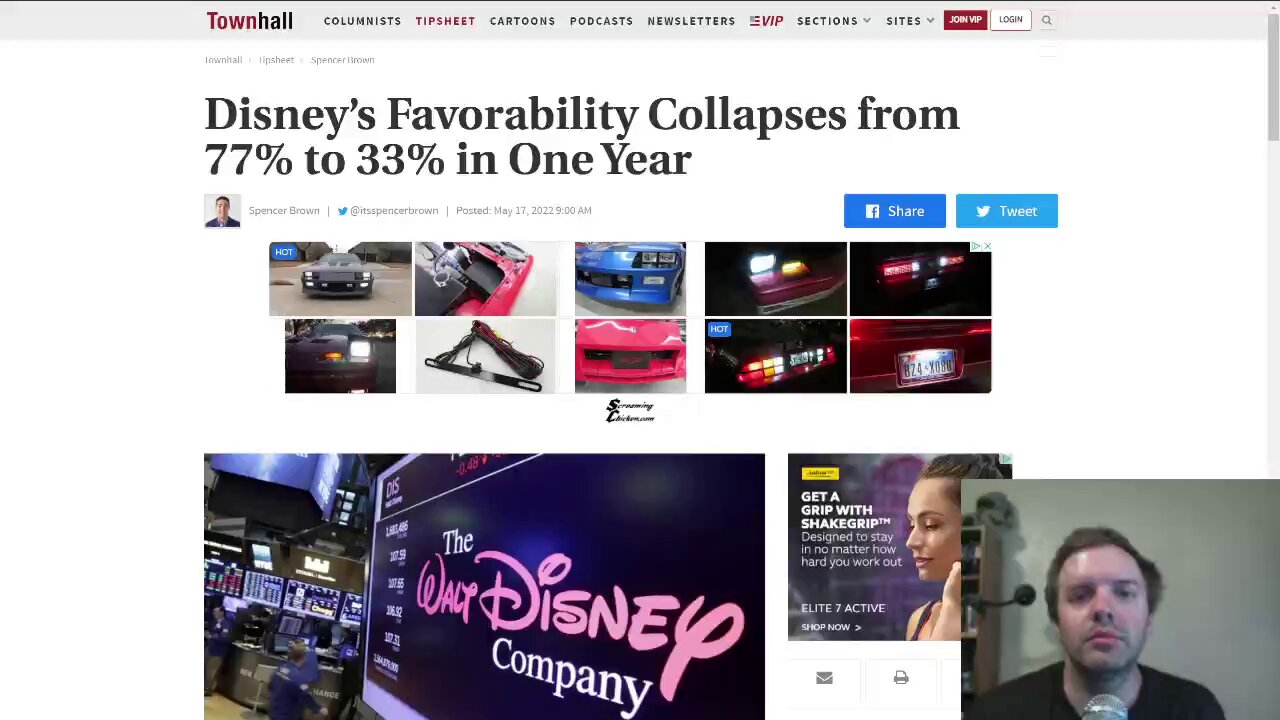 Disney's favorability drops from 77% to 33% in one year