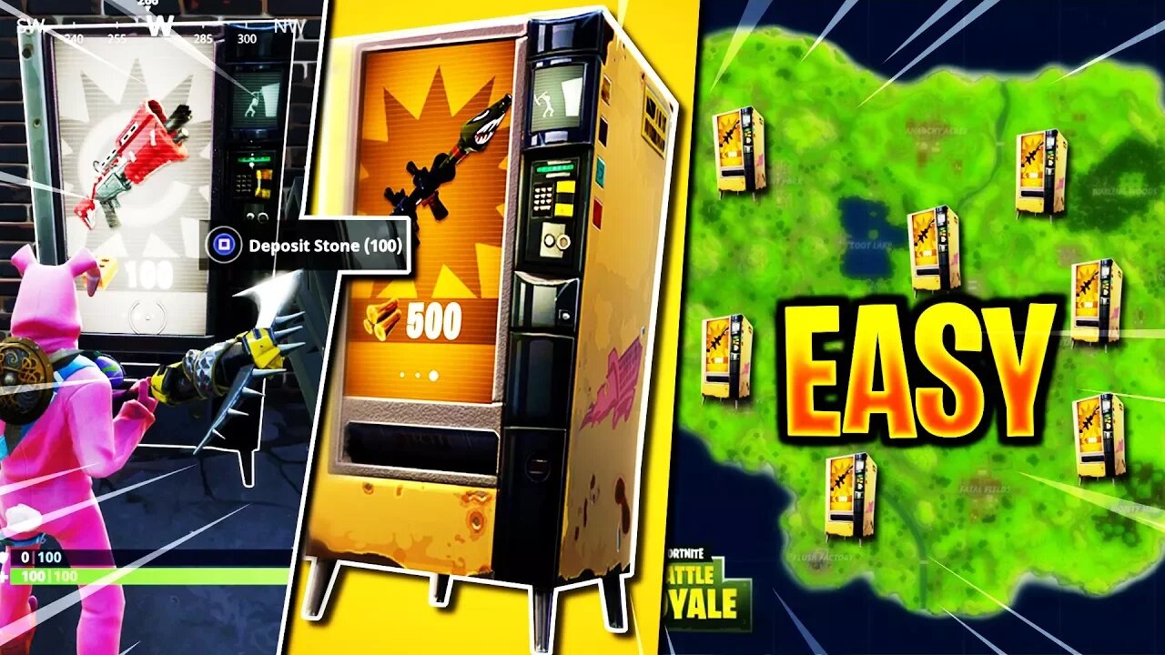 How To Find "NEW Vending Machines" EASY in Fortnite! - 'ALL' New "Vending Machine Spawn Locations!"