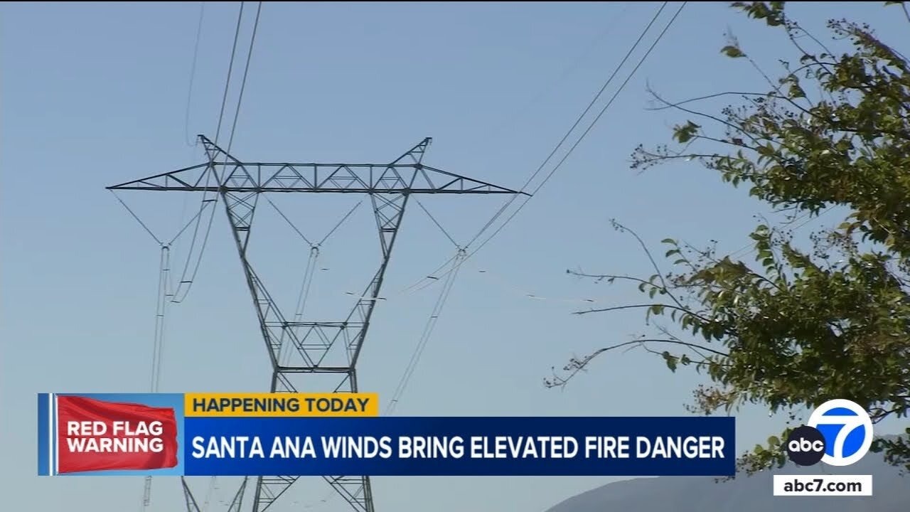 SoCal on fire danger watch as Santa Ana winds move in