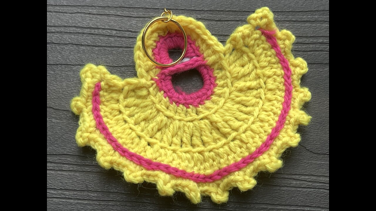 Let’s make keychain together #crochet #craft #art #viralvideo