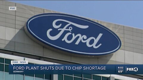 Ford plant shuts due to chip shortage