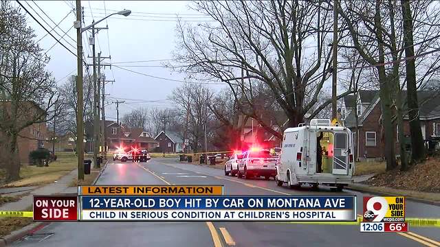 12-year-old hit by car on Montana Ave.