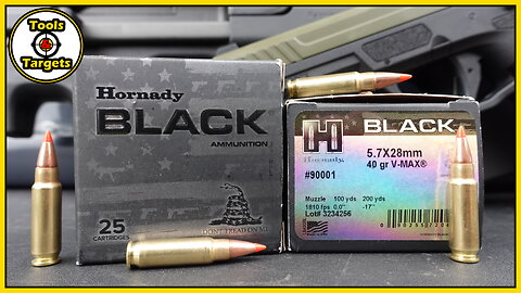 5.7 is BACK in BLACK!...Hornady Black V-Max 5.7x28 Ballistic Gel AMMO Test & Review!