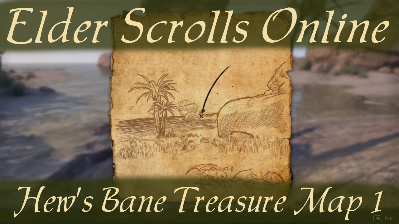 Hew's Bane Treasure Map 1 [Elder Scrolls Online ESO]