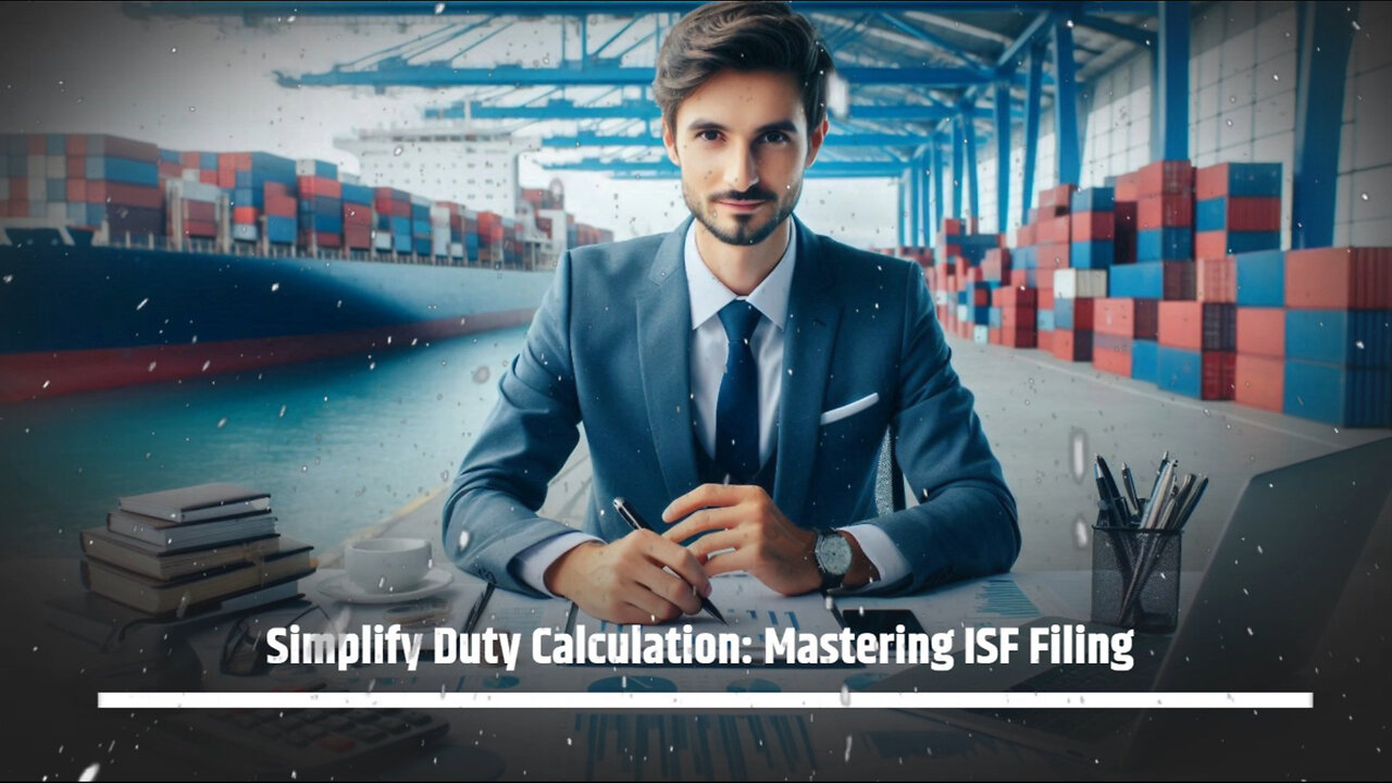 Mastering ISF Filing: Unlocking the Secrets of Duty Calculation