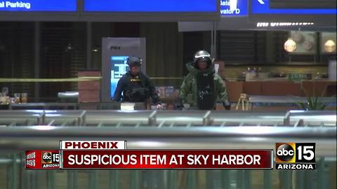 Authorities investigating unattended bag found at Sky Harbor