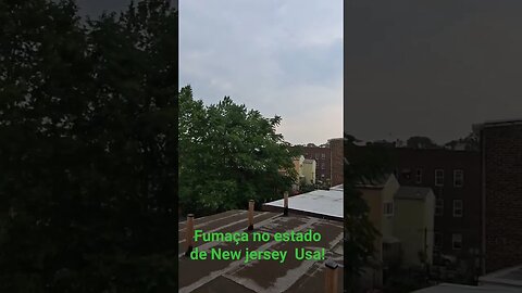 Fumaça intensa aqui na minha cidade nos Eua!