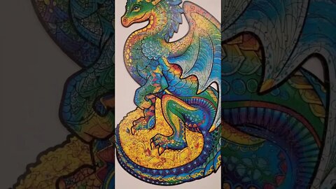 Unidragon Guarding Dragon! A gorgeous Thanksgiving Day #jigsaw #puzzle #shorts #happythanksgiving