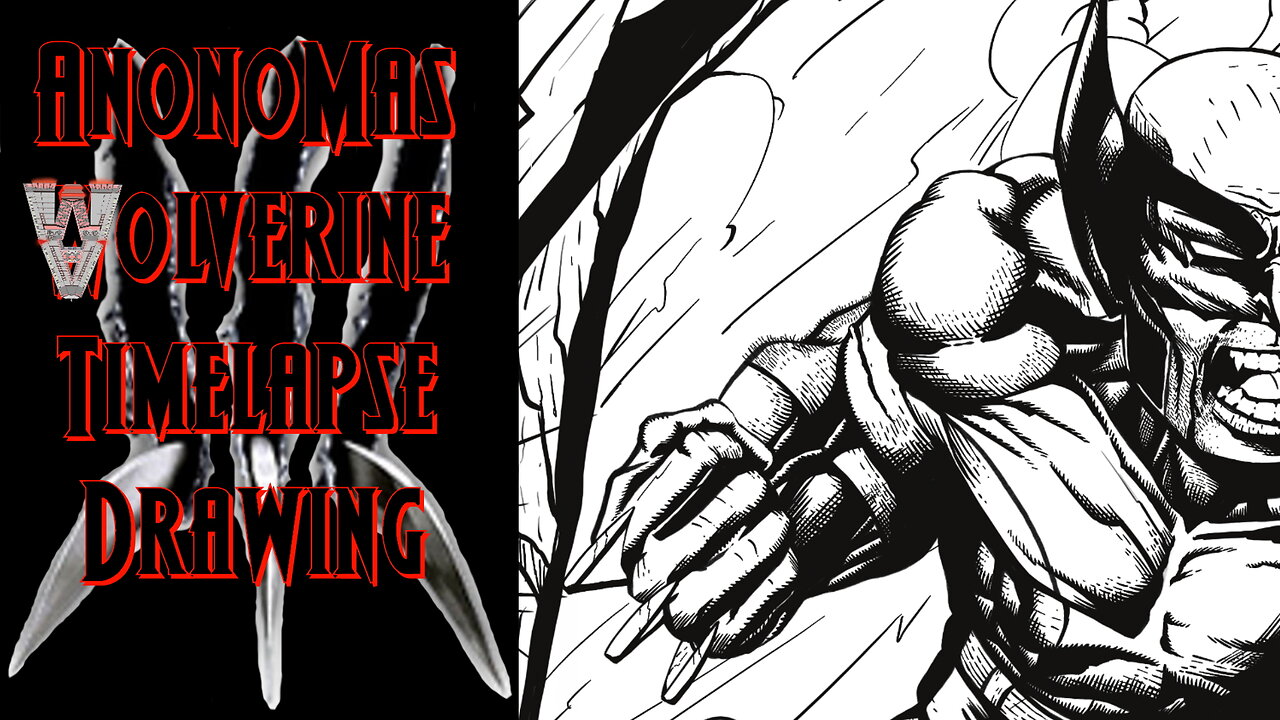 Wolverine Drawing Timelapse