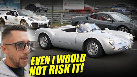 Is he Risking a €5.000.000 Porsche 550 on the Nürburgring?!