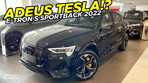 NOVO AUDI E-TRON S SPORTBACK 2022 TEM INCRÍVEIS 95 KGFM DE TORQUE! VERSÃO + RÁPIDA 100% ELÉTRICO