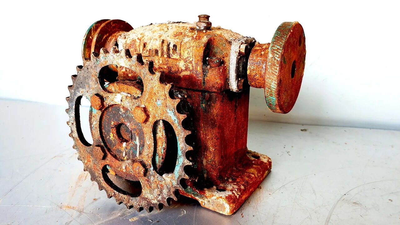 Restoration and reuse old rusted OHIO GEAR gearboxes | Restore reused USA reducer