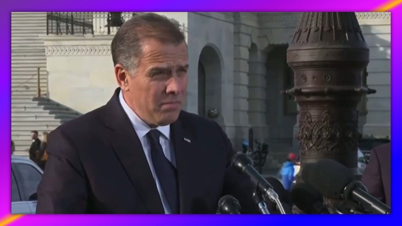 HUNTER BIDEN - THE CRACKHEAD MAKES A STATEMENT IN FRONT OF THE CAPITOL