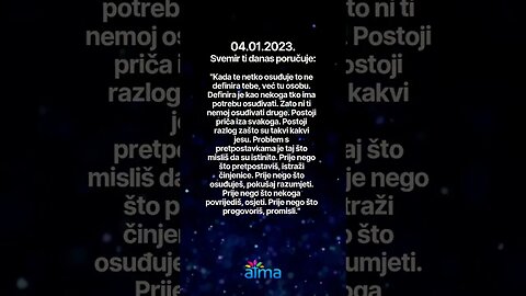 Poruka Svemira 04.01.2023. 💙