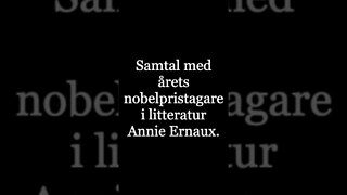 Samtal med Annie Ernaux