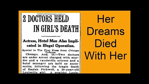 Her Dreams Died With Her