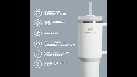 Stainless Steel Tumbler With Straw