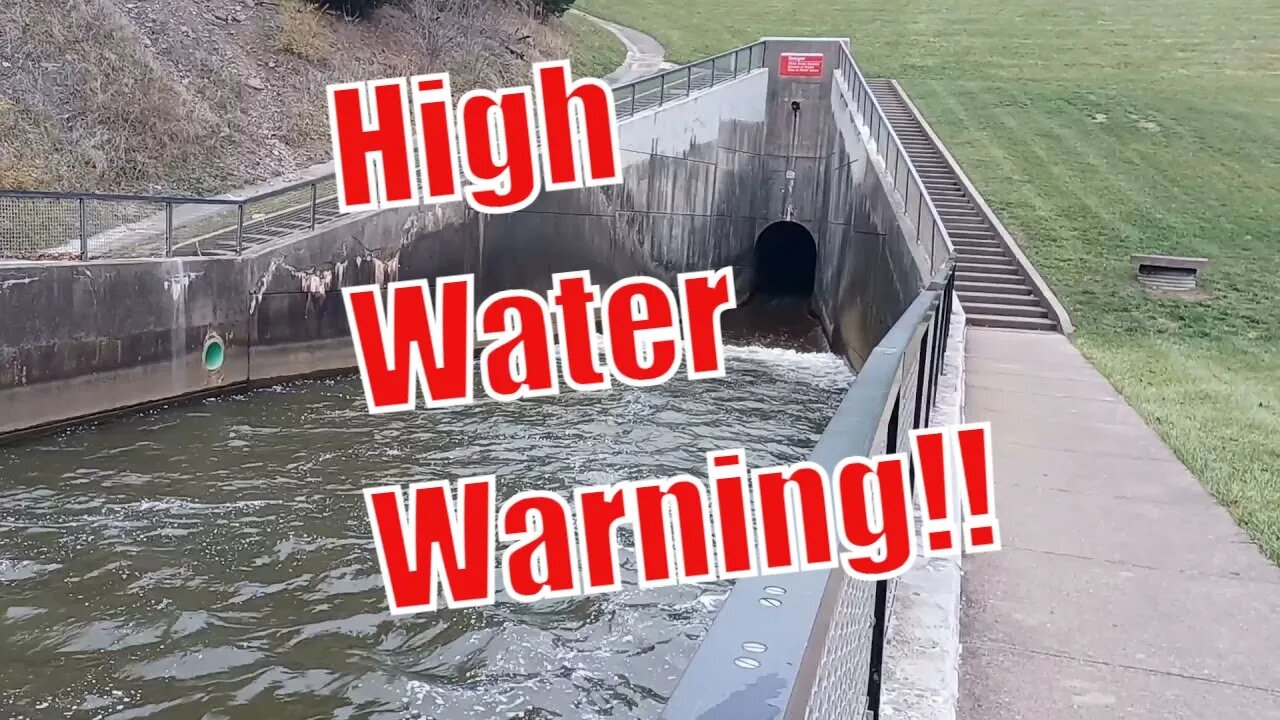 High water warning at Caesar creek spillway