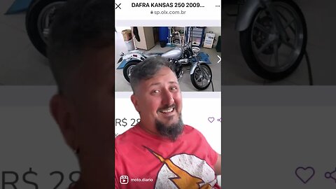 Dafra Kansas 250, a moto que era igual a virago, mas com preço de harley ehhehe #shorts