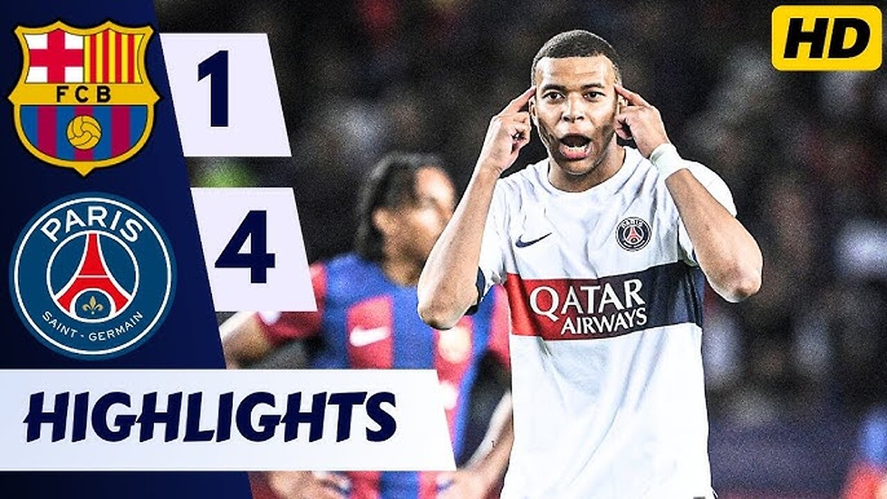 Barcelona vs PSG All Goals and Highlights Champion League 2024