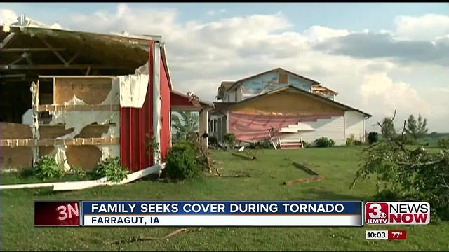 Tornado damage near Farragut