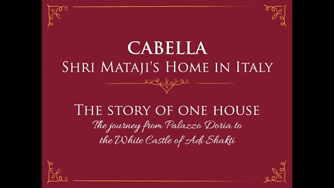 History of Castle in Cabella Ligure,Alessandria,Italy Home Shri Mataji Nirmala Devi che diceva di essere l'Adi Shakti ricordiamo.La storia del castello di Cabella Ligure,Alessandria,Italia casa di Shri Mataji Nirmala Devi fondatrice dello Sahaja Yoga