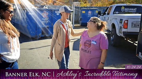 Ashley's Incredible Testimony - Banner Elk, NC Hurricane Helene Relief