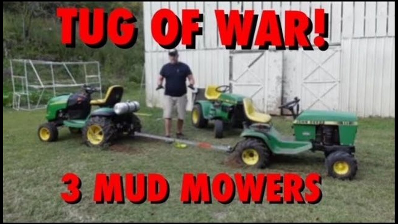 Mud Mower Tug Of War!