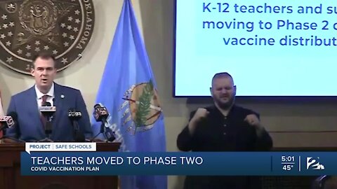 Teachers move to phase 2 of COVID vaccination plan