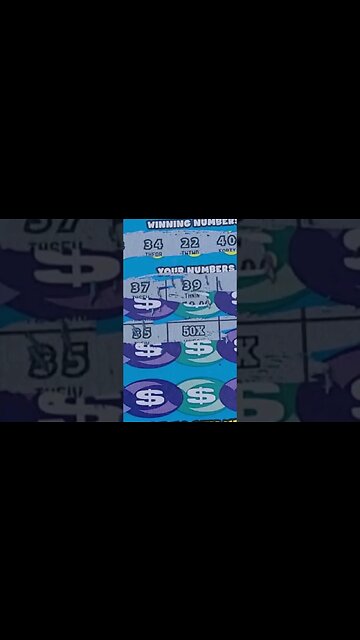 Huge 50X Lottery Ticket Winner! #shorts #lottery