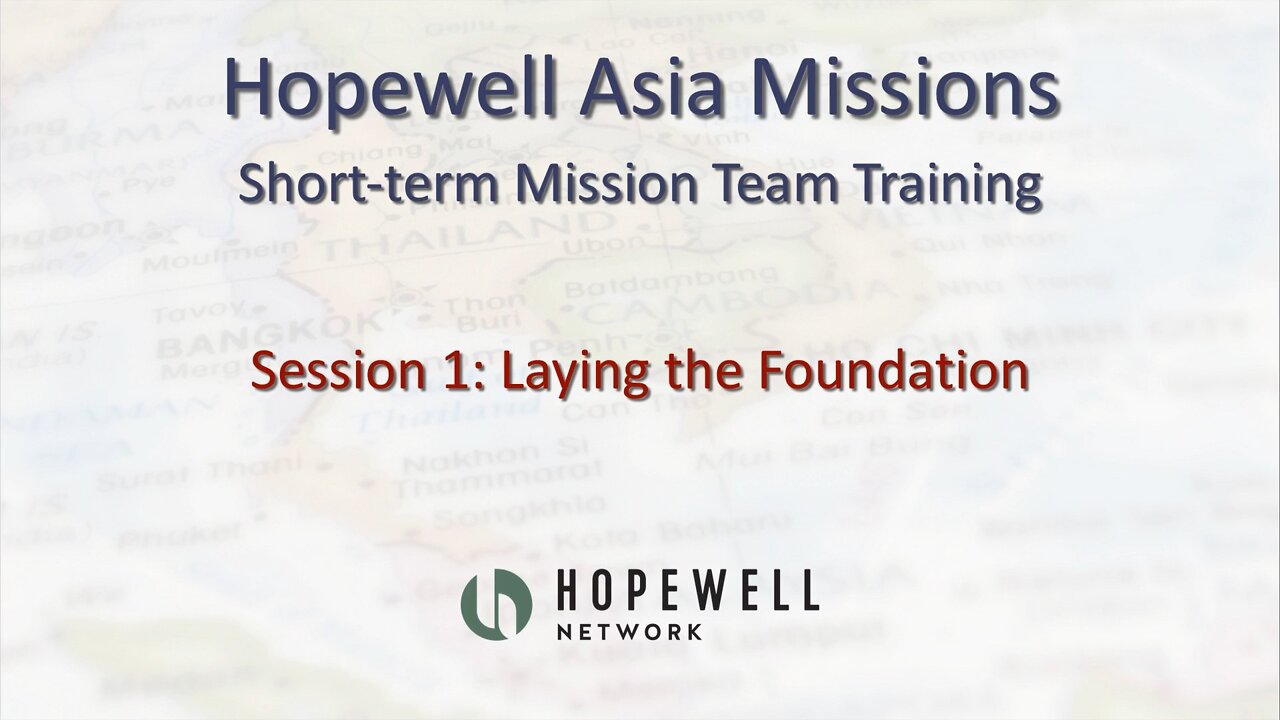 Session 1 - Laying The Foundation