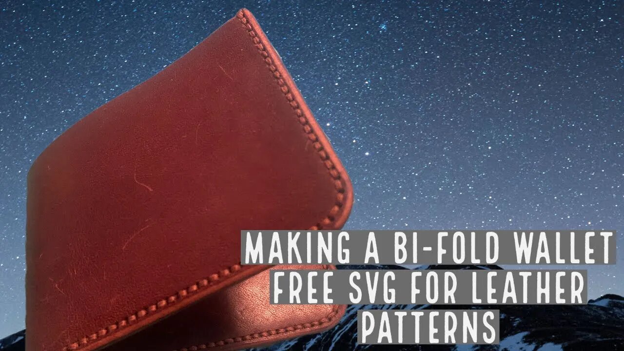 Making a Bi-Fold wallet with free SVG download.