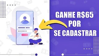 Cadastre e Ganhe R$65,00 - Aplicativo Pagando no Cadastro (App Para Ganhar Dinheiro Via Pix)