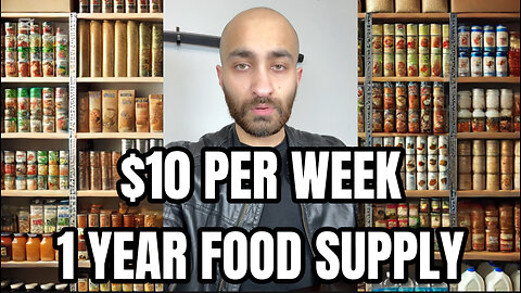 1 Year Food Supply W/ $10 A Week! - Prepper Pantry