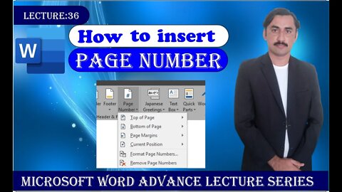 How would begin page numbers on a particular page in Word|Sadar Khan Tv