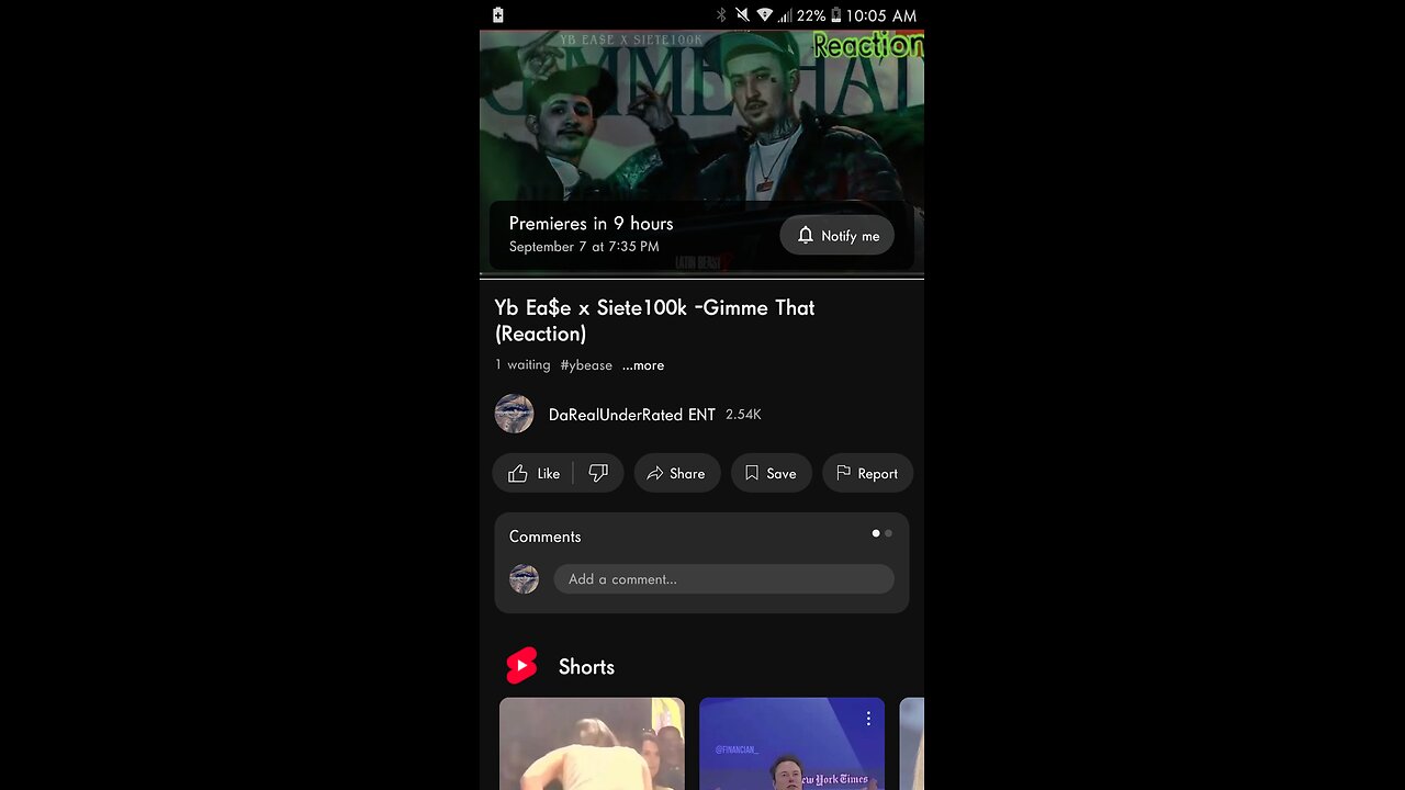 Yb Ea$e x Siete100k -Gimme That (Reaction)