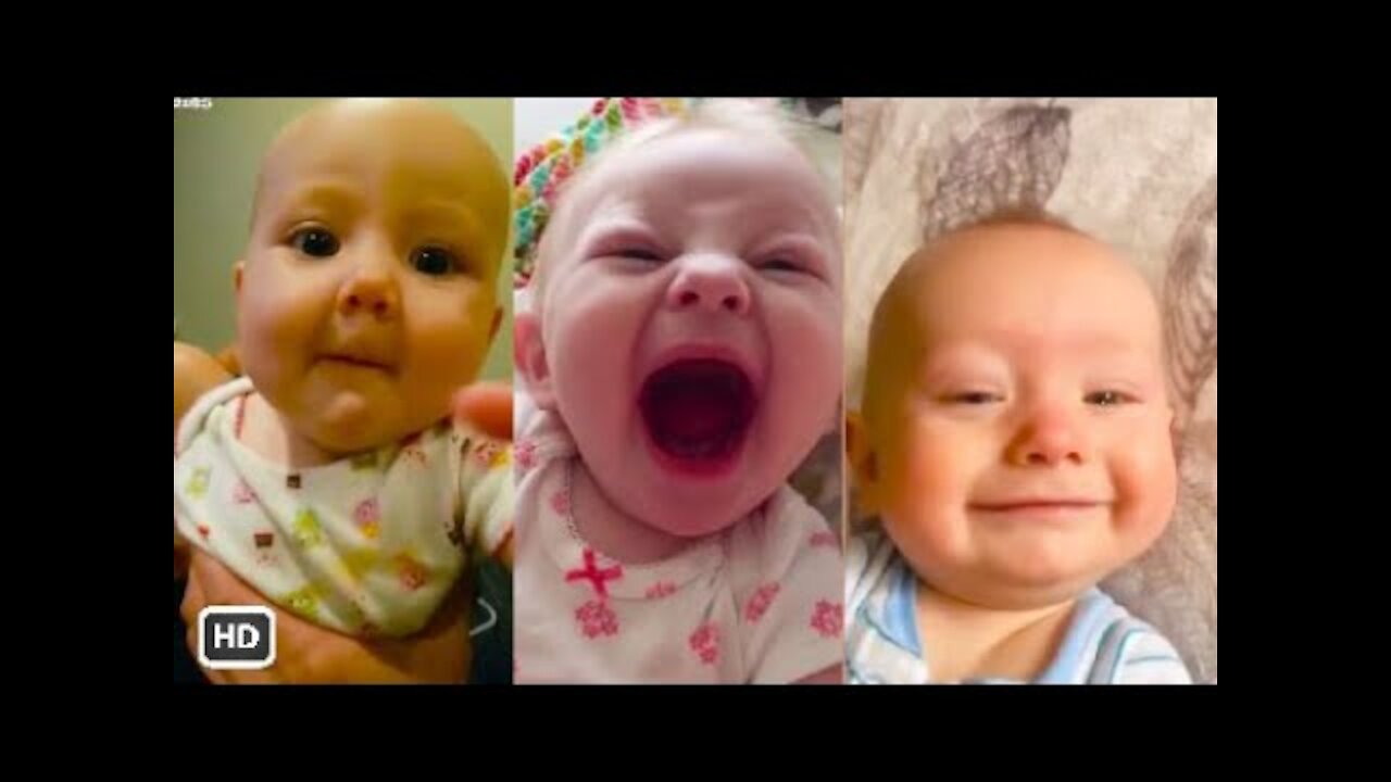 Cute Baby Trying to Say First Words