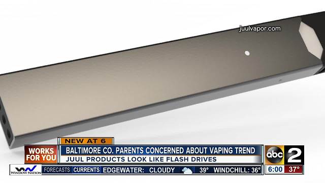 New vaping trend causing headache for Baltimore County parents