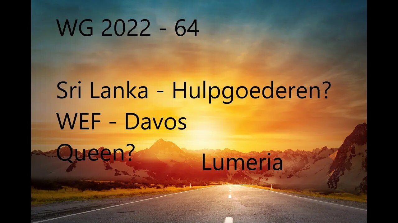 WG2022 - 64 Update - Banken verandering - Sri Lanka - WEF